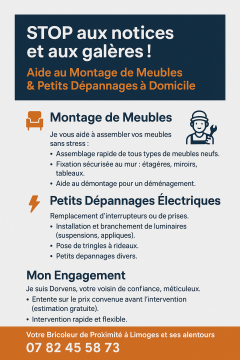 Service : montage de meubles